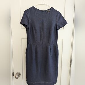 Brooks Brothers Linen Sheath Dress Size 4